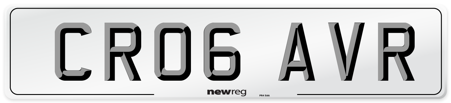 CR06 AVR Number Plate from New Reg